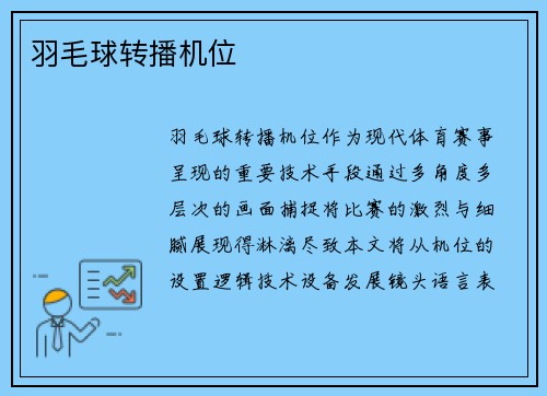 羽毛球转播机位